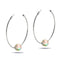 Champagne Supernova | Silver | Galaxy Glass Hoop Earrings